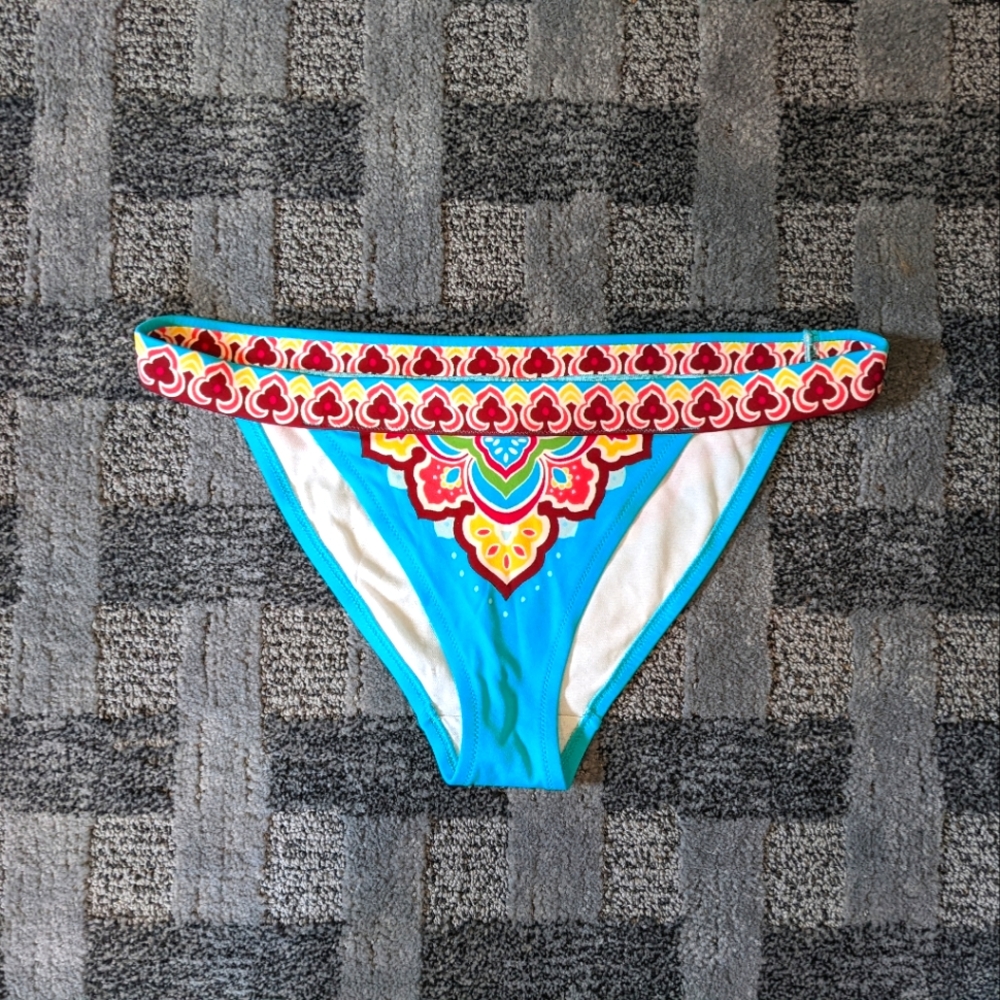 Victoria's Secret Bikini Bottoms Size M Turquoise